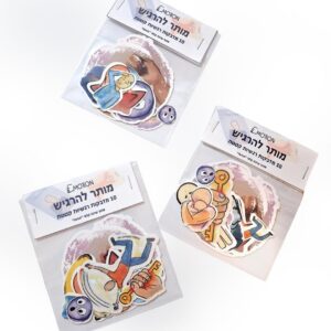 3 סטים של 10 מדבקות רגשיות קטנות